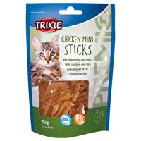 4x50g Trixie PREMIO csirke Mini Sticks macska rágcsálnivalók