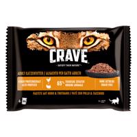 4x85g Crave tasakos nedves macskatáp multipack- Csirke & pulyka pástétom