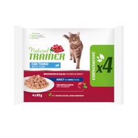 4x85g Natural Trainer Adult csirke nedves macskatáp Tonhal