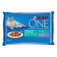 4x85g PURINA ONE Indoor nedves macskatáp vegyesen