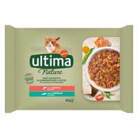 4x85g Ultima Cat Nature Lazac & tőkehal nedves macskatáp