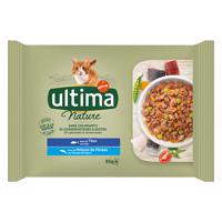 4x85g Ultima Cat Nature Tonhal & óceáni hal nedves macskatáp