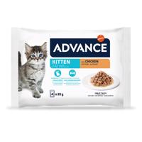 52x85g Advance Kitten csrke nedves macskatáp 36+16 ingyen