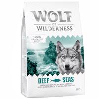 5kg 4 + 1 ingyen! Wolf of Wilderness száraz kutyatáp - Adult "Deep Seas" hering - gabonamentes