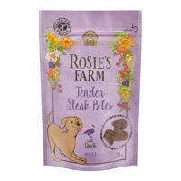 5x70g Rosie's Farm Snacks Adult "Tender Steak Bites" kacsa kutyasnack