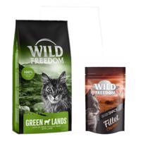 6,5kg Wild Freedom Adult 'Green Lands' - bárány száraz macskatáp+100g Wild Freedom Filet csirke macskasnack ingyen