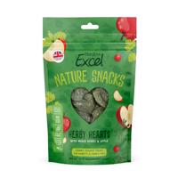 60g Burgess Excel Nature Snacks Herby Hearts kisállatsnack nyulaknak, tengerimalacoknak