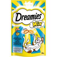 60g Dreamies Mix Lazac & sajt macskacsemege jutalomfalat macskáknak