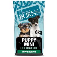 6kg Burns Puppy Mini csirke & rizs száraz kutyatáp