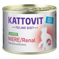 6x185g Kattovit Niere/Renal (veseelégtelenség) nedves macskatáp-pulyka