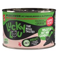 6x200g Lucky Lou SuperMono² vaddisznó macskaeledel