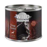 6x200g Wild Freedom Adult nedves macskatáp - Deep Forest - vad & csirke