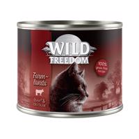 6x200g Wild Freedom Adult nedves macskatáp - Farmlands marha & csirke