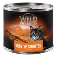 6x200g Wild Freedom Adult Wide Country - csirke pur nedves macskatáp 5+1 ingyen