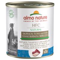 6x290g Almo Nature Classic Skipjack tonhal & tőkehal marha nedves kutyatáp