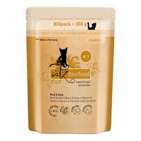 6x300g catz finefood Marha & borjú tasakos nedves macskatáp