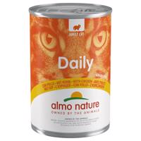 6x400g Almo Nature Daily Menu Csirke nedves macskaeledel