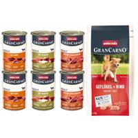 6x400g animonda GranCarno Original Adult nedves kutyatáp Mix II (3 változattal)+1kg animonda GranCarno Adult szárnyas + marha száraz kutyatáp ingyen