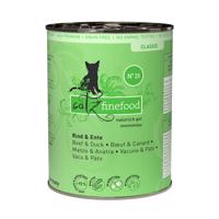 6x400g catz finefood konzerv nedves macskatáp-Marha és kacsa