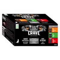 6x400g Crave Adult nedves kutyatáp- Mix (csirke+pulyka, bárány+marha, lazac+pulyka)