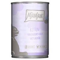 6x400g MjAMjAM Kitten - Finom borjú lazacolajjal nedves macskatáp