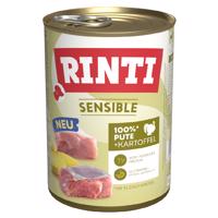 6x400g RINTI Sensible Pulyka & burgonya nedves kutyaeledel