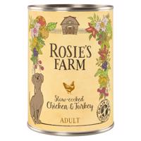 6x400g Rosie's Farm Adult nedves kutyatáp- Csirke & pulyka