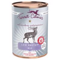 6x400g Terra Canis Alimentum Veterinarium Low Protein vad nedves kutyatáp