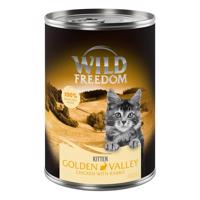 6x400g Wild Freedom Kitten Wide Country - borjú & csirke nedves macskatáp