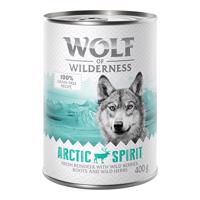 6x400g Wolf of Wilderness Adult Single protein Arctic Spirit nedves kutyatáp - Rénszarvas