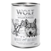 6x400g Wolf of Wilderness Adult Single protein nedves kutyatáp-White Infinity ló