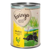 6x410g Feringa Single Meat Menü nedves macskatáp- Vegyes csomag I (3 fajta): csirke, nyúl, bárány