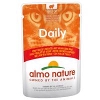 6x70g Almo Nature Daily Menu Csirke & marha nedves macskatáp 5+1 ingyen