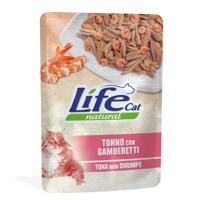 6x70g Life Cat Natural Adult Tonhal & garnéla nedves macskatáp