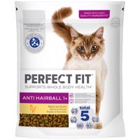 6x750g Perfect Fit Anti Hairball 1+ csirke száraz macskatáp