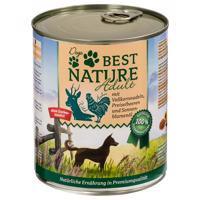 6x800g Best Nature Dog Adult Vad, csirke & tészta nedves kutyatáp