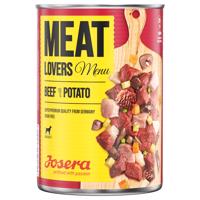 6x800g Josera Meatlovers Menü Marha & burgonya nedves kutyatáp