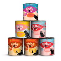 6x800g Lucky Lou Adult Tasty Mix (4 fajta) nedves macskaeledel