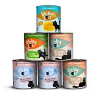 6x800g Lucky Lou Adult Wild Mix (4 fajta) nedves macskaeledel