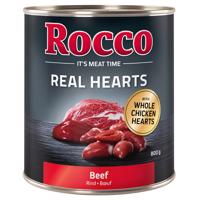 6x800g Rocco Real Hearts marha nedves kutyatáp