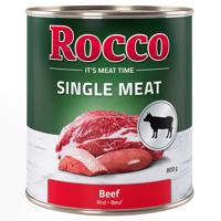 6x800g Rocco Single Meat pacal nedves kutyatáp