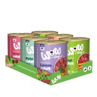 6x800g WOW Dog Adult nedves kutyatáp vegyesen