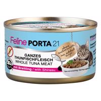 6x90g Feline Porta 21 tonhal & sprotni nedves macskatáp