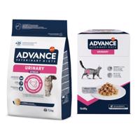 7,5kg Advance Veterinary Diets Urinary Stress száraz macskatáp+12x85g Urinary nedves macskatáp akciósan