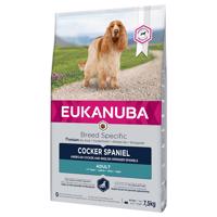 7,5kg Eukanuba Adult Breed Cocker Spaniel száraz kutyatáp 10% kedvezménnyel