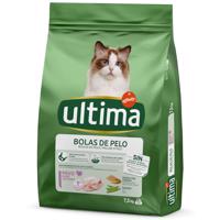 7,5kg Ultima Hairball pulyka & rizs száraz macskatáp 6,5kg+1kg ingyen akcióban