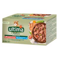 80x85g Ultima Nature Paté lazac & tengeri hal nedves macskatáp 25% árengedménnyel