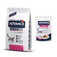 8kg Advance Veterinary Diets Feline Urinary száraz macskatáp+12x85g nedvestáp ingyen