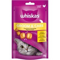 8x45g Whiskas Snacks Groom & Care csirke macskasnack