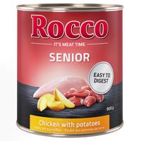 8x800g Rocco Senior Csirke & burgonya nedves kutyatáp